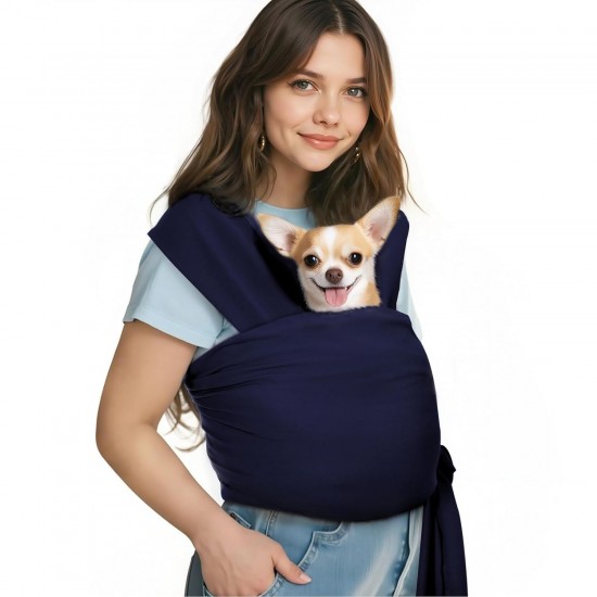 Pawaboo Pet Carrier Sling for Small Dogs and Cats, Hands-Free Dog Carrier Sling, Anti-Anxiety Soft Cotton Front Cat Carrier Bag, Papoose, Puppy, Kitten Bag, Brown Pawaboo Pet Carrier Sling for Small Dogs and Cats, Hands-Free Dog Carrier Sling, Anti-Anxiety Soft Cotton Front Cat Carrier Bag, Papoose, Puppy, Kitten Bag, Brown