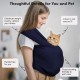 Pawaboo Pet Carrier Sling for Small Dogs and Cats, Hands-Free Dog Carrier Sling, Anti-Anxiety Soft Cotton Front Cat Carrier Bag, Papoose, Puppy, Kitten Bag, Brown Pawaboo Pet Carrier Sling for Small Dogs and Cats, Hands-Free Dog Carrier Sling, Anti-Anxiety Soft Cotton Front Cat Carrier Bag, Papoose, Puppy, Kitten Bag, Brown