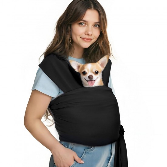 Pawaboo Pet Carrier Sling for Small Dogs and Cats, Hands-Free Dog Carrier Sling, Anti-Anxiety Soft Cotton Front Cat Carrier Bag, Papoose, Puppy, Kitten Bag, Brown Pawaboo Pet Carrier Sling for Small Dogs and Cats, Hands-Free Dog Carrier Sling, Anti-Anxiety Soft Cotton Front Cat Carrier Bag, Papoose, Puppy, Kitten Bag, Brown