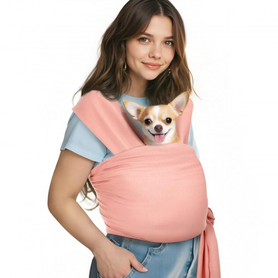 Pawaboo Pet Carrier Sling for Small Dogs and Cats, Hands-Free Dog Carrier Sling, Anti-Anxiety Soft Cotton Front Cat Carrier Bag, Papoose, Puppy, Kitten Bag, Brown Pawaboo Pet Carrier Sling for Small Dogs and Cats, Hands-Free Dog Carrier Sling, Anti-Anxiety Soft Cotton Front Cat Carrier Bag, Papoose, Puppy, Kitten Bag, Brown