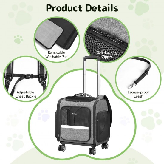 Pawtners Cat Carrier Backpacks with Expandable Cat Play Tunnel, Airline Approved Pet Backpack for Small Dogs and Large Cats up to 25 lbs, Foldable Pawtners Cat Carrier Backpacks with Expandable Cat Play Tunnel, Airline Approved Pet Backpack for Small Dogs and Large Cats up to 25 lbs, Foldable