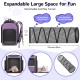 Pawtners Cat Carrier Backpacks with Expandable Cat Play Tunnel, Airline Approved Pet Backpack for Small Dogs and Large Cats up to 25 lbs, Foldable Cat Travel Carrier Pawtners Cat Carrier Backpacks with Expandable Cat Play Tunnel, Airline Approved Pet Backpack for Small Dogs and Large Cats up to 25 lbs, Foldable Cat Travel Carrier