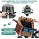 Pet Bicycle Basket, Dog Bicycle Basket, Bicycle Front Basket, Foldable Waterproof Dog Bicycle Handlebar Basket, Bicycle Basket for Pets, Shopping, Camping and Outdoor (Blue) Pet Bicycle Basket, Dog Bicycle Basket, Bicycle Front Basket, Foldable Waterproof Dog Bicycle Handlebar Basket, Bicycle Basket for Pets, Shopping, Camping and Outdoor (Blue)