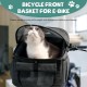 Pet Bicycle Basket, Dog Bicycle Basket, Bicycle Front Basket, Foldable Waterproof Dog Bicycle Handlebar Basket, Bicycle Basket for Pets, Shopping, Camping and Outdoor (Blue) Pet Bicycle Basket, Dog Bicycle Basket, Bicycle Front Basket, Foldable Waterproof Dog Bicycle Handlebar Basket, Bicycle Basket for Pets, Shopping, Camping and Outdoor (Blue)