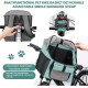 Pet Bicycle Basket, Dog Bicycle Basket, Bicycle Front Basket, Foldable Waterproof Dog Bicycle Handlebar Basket, Bicycle Basket for Pets, Shopping, Camping and Outdoor (Blue) Pet Bicycle Basket, Dog Bicycle Basket, Bicycle Front Basket, Foldable Waterproof Dog Bicycle Handlebar Basket, Bicycle Basket for Pets, Shopping, Camping and Outdoor (Blue)