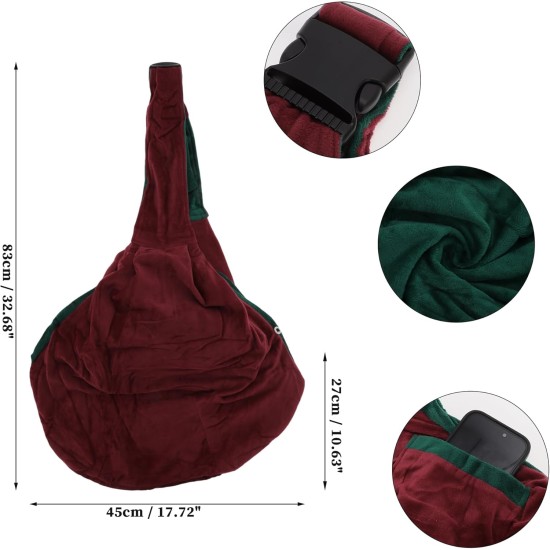 Pet Carrier, Adjustable Pet Carrier for Daily Walking, Wine Red Pet Carrier, Adjustable Pet Carrier for Daily Walking, Wine Red