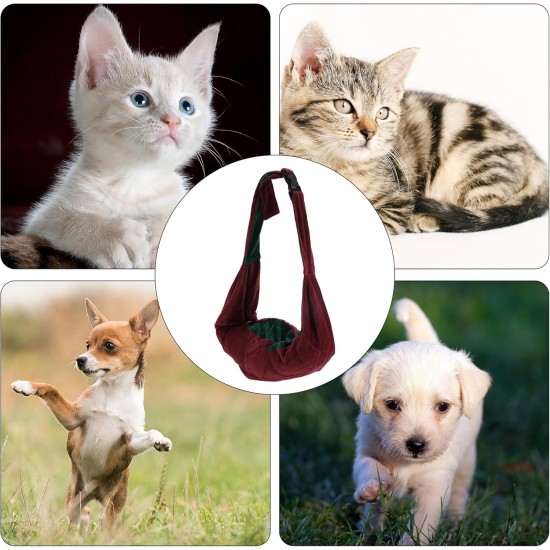 Pet Carrier, Adjustable Pet Carrier for Daily Walking, Wine Red Pet Carrier, Adjustable Pet Carrier for Daily Walking, Wine Red