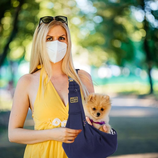 Pet Carrier Bag with Shoulder Strap for Dogs, Belly Dog, Small Dog, Cat Carrier for Outdoor Travel, Blue Pet Carrier Bag with Shoulder Strap for Dogs, Belly Dog, Small Dog, Cat Carrier for Outdoor Travel, Blue