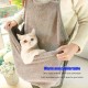 Pet Cat Sling, Polyester Fibre, Warm, Comfortable, Portable Pet Carrier Sling with Retractable Rope for Daily Walks Around the House