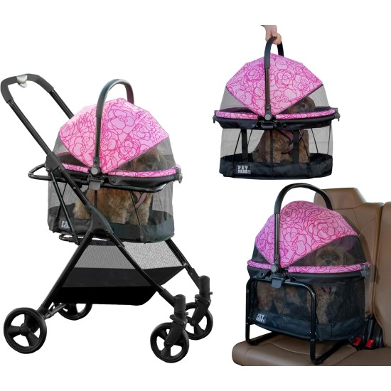 Pet Gear 3-in-1 Travel System, View 360 Stroller Converts Into Carry Bag and Booster Seat with Easy Click N Go Technology for Small Dogs and Cats Pet Gear 3-in-1 Travel System, View 360 Stroller Converts Into Carry Bag and Booster Seat with Easy Click N Go Technology for Small Dogs and Cats