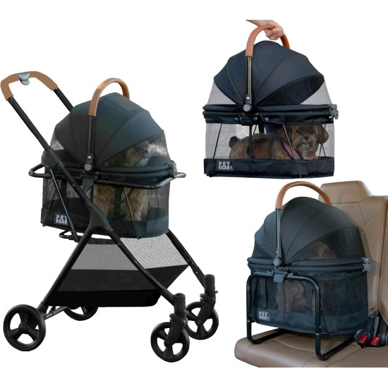 Pet Gear 3-in-1 Travel System, View 360 Stroller Converts Into Carry Bag and Booster Seat with Easy Click N Go Technology for Small Dogs and Cats Pet Gear 3-in-1 Travel System, View 360 Stroller Converts Into Carry Bag and Booster Seat with Easy Click N Go Technology for Small Dogs and Cats