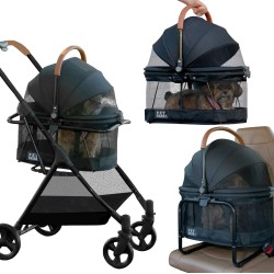 Pet Gear 3-in-1 Travel System, View 360 Stroller Converts Into Carry Bag and Booster Seat with Easy Click N Go Technology for Small Dogs and Cats Pet Gear 3-in-1 Travel System, View 360 Stroller Converts Into Carry Bag and Booster Seat with Easy Click N Go Technology for Small Dogs and Cats