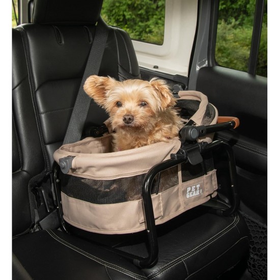 Pet Gear 3-in-1 Travel System, View 360 Stroller Converts Into Carry Bag and Booster Seat with Easy Click N Go Technology for Small Dogs and Cats Pet Gear 3-in-1 Travel System, View 360 Stroller Converts Into Carry Bag and Booster Seat with Easy Click N Go Technology for Small Dogs and Cats