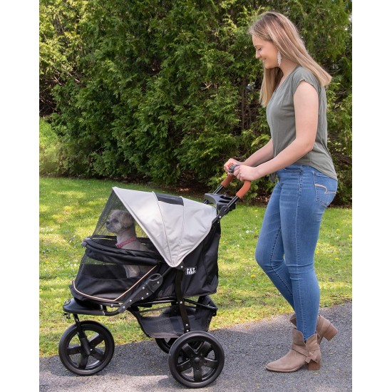 Pet Gear AT3 Zipped Pet Stroller - Summit Grey Pet Gear AT3 Zipped Pet Stroller - Summit Grey