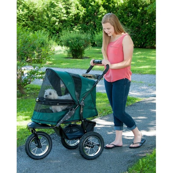 Pet Gear AT3 Zipped Pet Stroller - Summit Grey Pet Gear AT3 Zipped Pet Stroller - Summit Grey