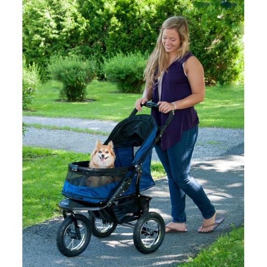 Pet Gear AT3 Zipped Pet Stroller - Summit Grey Pet Gear AT3 Zipped Pet Stroller - Summit Grey