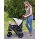 Pet Gear AT3 Zipped Pet Stroller - Summit Grey Pet Gear AT3 Zipped Pet Stroller - Summit Grey