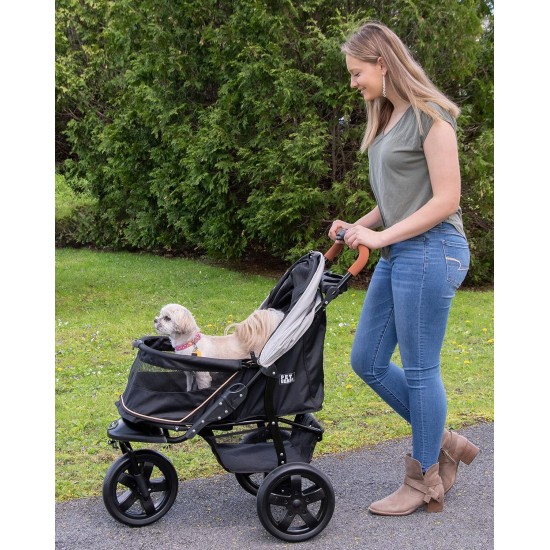 Pet Gear AT3 Zipped Pet Stroller - Summit Grey Pet Gear AT3 Zipped Pet Stroller - Summit Grey