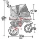 Pet Gear AT3 Zipped Pet Stroller - Summit Grey Pet Gear AT3 Zipped Pet Stroller - Summit Grey