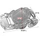 Pet Gear AT3 Zipped Pet Stroller - Summit Grey Pet Gear AT3 Zipped Pet Stroller - Summit Grey