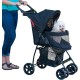Pet Gear No-Zip Happy Trails Lite Pet Stroller, Zipperless Entry, Jaguar