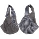 Pet Sling Carrier, Adjustable Pet Carrier for Daily Walking, Grey Black Pet Sling Carrier, Adjustable Pet Carrier for Daily Walking, Grey Black