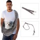 Pet Sling Carrier, Adjustable Pet Carrier for Daily Walking, Grey Black Pet Sling Carrier, Adjustable Pet Carrier for Daily Walking, Grey Black