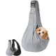 Pet Sling Carrier, Hand Free Pet Carrier, Dog Towel with Adjustable Shoulder Strap for Small, Medium Cats and Dogs (Grey) Pet Sling Carrier, Hand Free Pet Carrier, Dog Towel with Adjustable Shoulder Strap for Small, Medium Cats and Dogs (Grey)