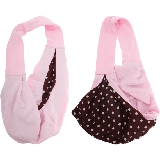 Pet Sling Carrier, Pet Chest Bag for Cats and Small Dogs, Pink Pet Sling Carrier, Pet Chest Bag for Cats and Small Dogs, Pink