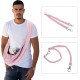 Pet Sling Carrier, Pet Chest Bag for Cats and Small Dogs, Pink Pet Sling Carrier, Pet Chest Bag for Cats and Small Dogs, Pink