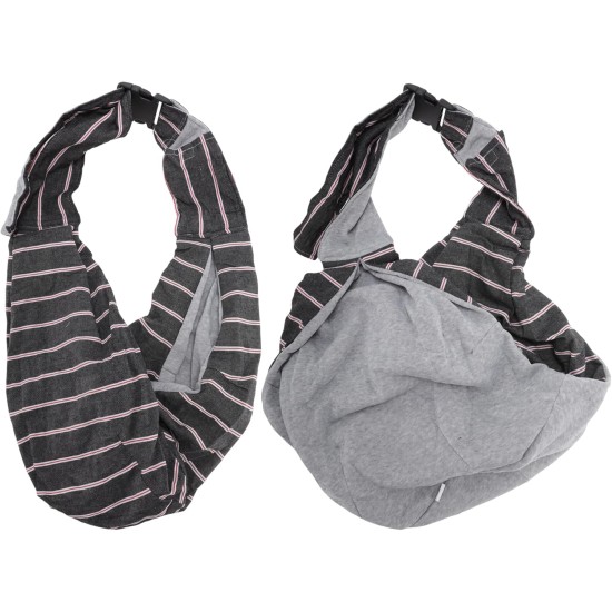 Pet Sling Carrier, Verstellbare Haustier-Tragetasche für den täglichen Spaziergang, Tiefgrau Pet Sling Carrier, Verstellbare Haustier-Tragetasche für den täglichen Spaziergang, Tiefgrau