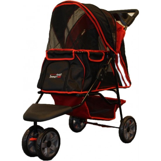 Pet Stroller ALL Terrain, IPS-01 Red/Black, dog carrier, trolley, Trailer, Innopet, Buggy. Foldable pet buggy, pushchair, pram for dogs and cats Pet Stroller ALL Terrain, IPS-01 Red/Black, dog carrier, trolley, Trailer, Innopet, Buggy. Foldable pet buggy, pushchair, pram for dogs and cats