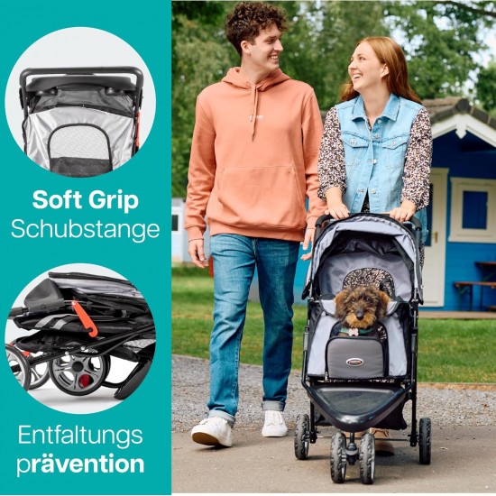 Pet Stroller ALL Terrain, IPS-01 Red/Black, dog carrier, trolley, Trailer, Innopet, Buggy. Foldable pet buggy, pushchair, pram for dogs and cats Pet Stroller ALL Terrain, IPS-01 Red/Black, dog carrier, trolley, Trailer, Innopet, Buggy. Foldable pet buggy, pushchair, pram for dogs and cats