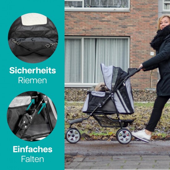 Pet Stroller ALL Terrain, IPS-01 Red/Black, dog carrier, trolley, Trailer, Innopet, Buggy. Foldable pet buggy, pushchair, pram for dogs and cats Pet Stroller ALL Terrain, IPS-01 Red/Black, dog carrier, trolley, Trailer, Innopet, Buggy. Foldable pet buggy, pushchair, pram for dogs and cats