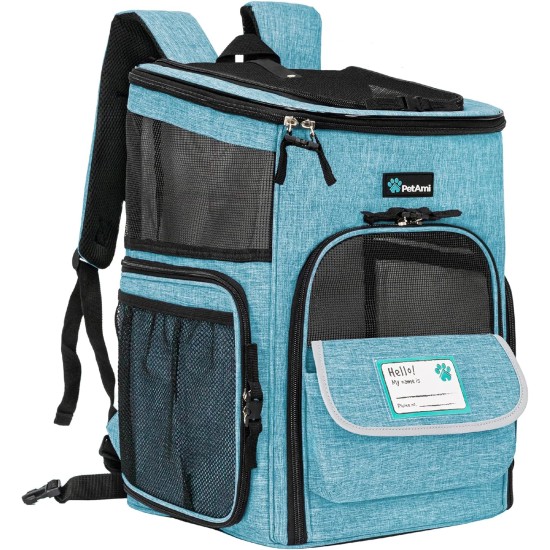 PetAmi Dog Backpack Carrier Airline Approved Cat Backpacks for Carrying Small Large Cats Pet Carrier Backpack Ventilated Soft Sides for Dogs Cats Bookbag for PetAmi Dog Backpack Carrier Airline Approved Cat Backpacks for Carrying Small Large Cats Pet Carrier Backpack Ventilated Soft Sides for Dogs Cats Bookbag for