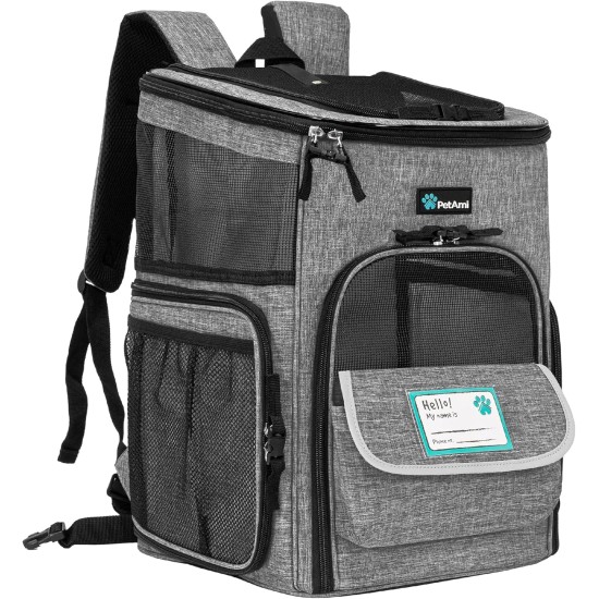 PetAmi Dog Backpack Carrier Airline Approved Cat Backpacks for Carrying Small Large Cats Pet Carrier Backpack Ventilated Soft Sides for Dogs Cats Bookbag for PetAmi Dog Backpack Carrier Airline Approved Cat Backpacks for Carrying Small Large Cats Pet Carrier Backpack Ventilated Soft Sides for Dogs Cats Bookbag for