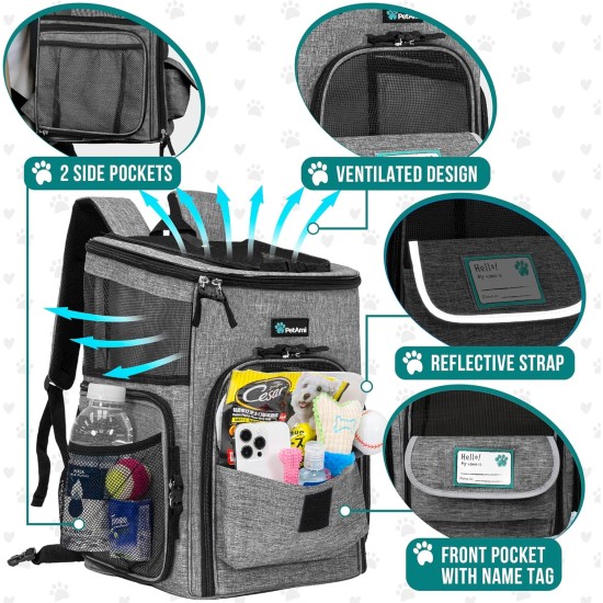PetAmi Dog Backpack Carrier Airline Approved Cat Backpacks for Carrying Small Large Cats Pet Carrier Backpack Ventilated Soft Sides for Dogs Cats Bookbag for PetAmi Dog Backpack Carrier Airline Approved Cat Backpacks for Carrying Small Large Cats Pet Carrier Backpack Ventilated Soft Sides for Dogs Cats Bookbag for