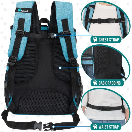 PetAmi Dog Backpack Carrier Airline Approved Cat Backpacks for Carrying Small Large Cats Pet Carrier Backpack Ventilated Soft Sides for Dogs Cats Bookbag for PetAmi Dog Backpack Carrier Airline Approved Cat Backpacks for Carrying Small Large Cats Pet Carrier Backpack Ventilated Soft Sides for Dogs Cats Bookbag for