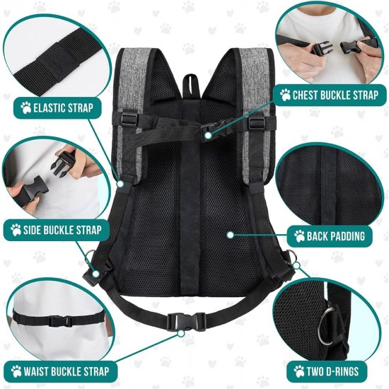 PetAmi Dog Carrier Front Adjustable Backpack for Dogs Pet Cats Chest Bag Ventilated for Hiking Camping Travel Small Medium Dogs Puppies Max 10 lbs Black PetAmi Dog Carrier Front Adjustable Backpack for Dogs Pet Cats Chest Bag Ventilated for Hiking Camping Travel Small Medium Dogs Puppies Max 10 lbs Black