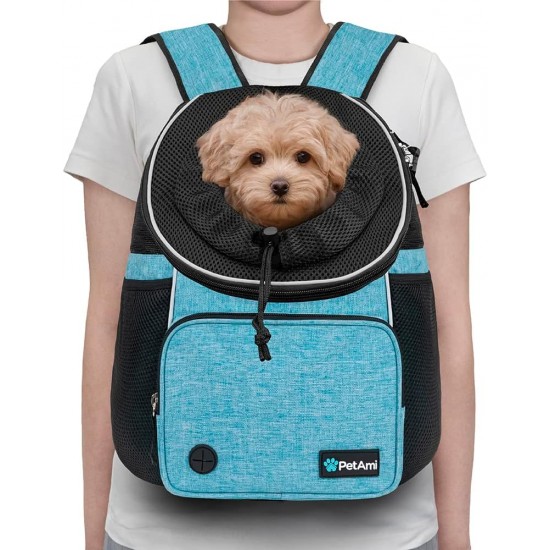 PetAmi Dog Carrier Front Adjustable Backpack for Dogs Pet Cats Chest Bag Ventilated for Hiking Camping Travel Small Medium Dogs Puppies Max 10 lbs Black PetAmi Dog Carrier Front Adjustable Backpack for Dogs Pet Cats Chest Bag Ventilated for Hiking Camping Travel Small Medium Dogs Puppies Max 10 lbs Black