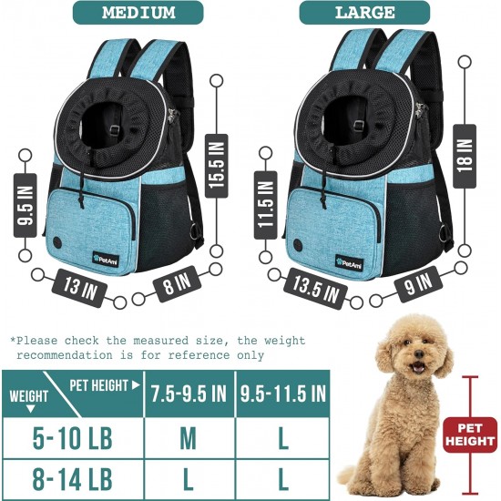 PetAmi Dog Carrier Front Adjustable Backpack for Dogs Pet Cats Chest Bag Ventilated for Hiking Camping Travel Small Medium Dogs Puppies Max 10 lbs Black PetAmi Dog Carrier Front Adjustable Backpack for Dogs Pet Cats Chest Bag Ventilated for Hiking Camping Travel Small Medium Dogs Puppies Max 10 lbs Black