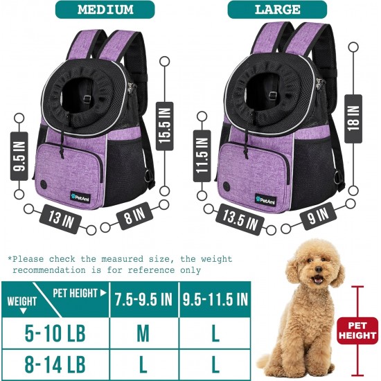 PetAmi Dog Carrier Front Adjustable Backpack for Dogs Pet Cats Chest Bag Ventilated for Hiking Camping Travel Small Medium Dogs Puppies Max 10 lbs Black PetAmi Dog Carrier Front Adjustable Backpack for Dogs Pet Cats Chest Bag Ventilated for Hiking Camping Travel Small Medium Dogs Puppies Max 10 lbs Black
