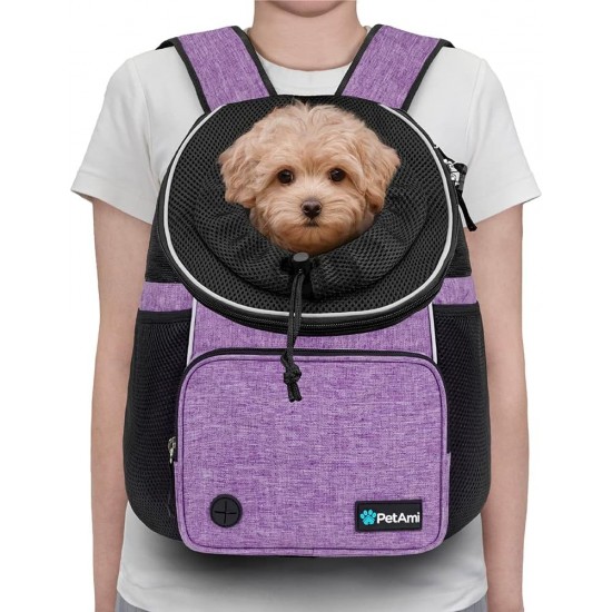 PetAmi Dog Carrier Front Adjustable Backpack for Dogs Pet Cats Chest Bag Ventilated for Hiking Camping Travel Small Medium Dogs Puppies Max 10 lbs Black PetAmi Dog Carrier Front Adjustable Backpack for Dogs Pet Cats Chest Bag Ventilated for Hiking Camping Travel Small Medium Dogs Puppies Max 10 lbs Black