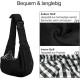 PetLoft Dog Carrier Sling Reversible Small Dog Carrier Reversible Pet Carrier Handsfree Cross-Body Carrier with Collar for Dog/Cat/Rabbit, Black PetLoft Dog Carrier Sling Reversible Small Dog Carrier Reversible Pet Carrier Handsfree Cross-Body Carrier with Collar for Dog/Cat/Rabbit, Black