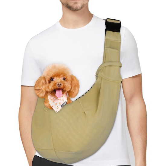 PetLoft Dog Carrier Sling Reversible Small Dog Carrier Reversible Pet Carrier Handsfree Cross-Body Carrier with Collar for Dog/Cat/Rabbit, Black PetLoft Dog Carrier Sling Reversible Small Dog Carrier Reversible Pet Carrier Handsfree Cross-Body Carrier with Collar for Dog/Cat/Rabbit, Black