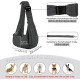 PetLoft Dog Carrier Sling Reversible Small Dog Carrier Reversible Pet Carrier Handsfree Cross-Body Carrier with Collar for Dog/Cat/Rabbit, Black PetLoft Dog Carrier Sling Reversible Small Dog Carrier Reversible Pet Carrier Handsfree Cross-Body Carrier with Collar for Dog/Cat/Rabbit, Black