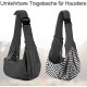 PetLoft Dog Carrier Sling Reversible Small Dog Carrier Reversible Pet Carrier Handsfree Cross-Body Carrier with Collar for Dog/Cat/Rabbit, Black PetLoft Dog Carrier Sling Reversible Small Dog Carrier Reversible Pet Carrier Handsfree Cross-Body Carrier with Collar for Dog/Cat/Rabbit, Black