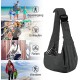 PetLoft Dog Carrier Sling Reversible Small Dog Carrier Reversible Pet Carrier Handsfree Cross-Body Carrier with Collar for Dog/Cat/Rabbit, Black PetLoft Dog Carrier Sling Reversible Small Dog Carrier Reversible Pet Carrier Handsfree Cross-Body Carrier with Collar for Dog/Cat/Rabbit, Black