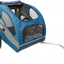 PetSafe Happy Ride Aluminium Dog Bike Trailer with Mesh Window and Reflectors Large for Dogs up to 30 lbs PetSafe Happy Ride Aluminium Dog Bike Trailer with Mesh Window and Reflectors Large for Dogs up to 30 lbs