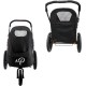 Petique Breeze Large Dog Buggy, Convertible Bicycle Trailer for Dogs with Pneumatic Tyres, Black Petique Breeze Large Dog Buggy, Convertible Bicycle Trailer for Dogs with Pneumatic Tyres, Black